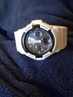 G-Shock White and Black Resin Sport Watch